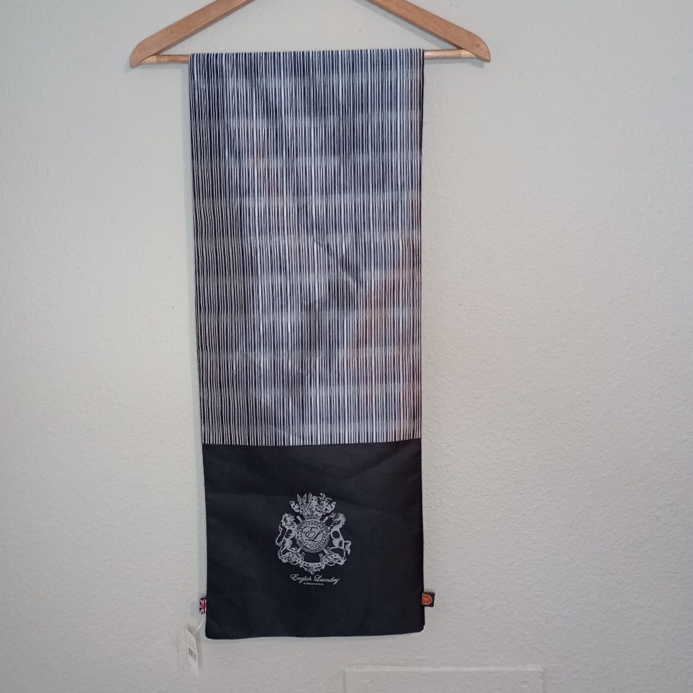 English Laundry by Christopher Wicks wool blend striped scarf